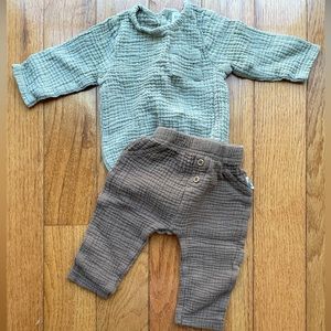 Rabbit Bear Muslin Set